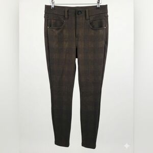 Liverpool Dark Brown Plaid Trousers
